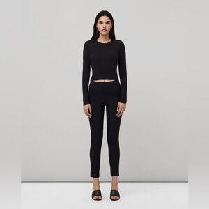 rag & bone Simone Equestrian Stretch Pant – Black – Size 0/XXS, Slim‑Fit
